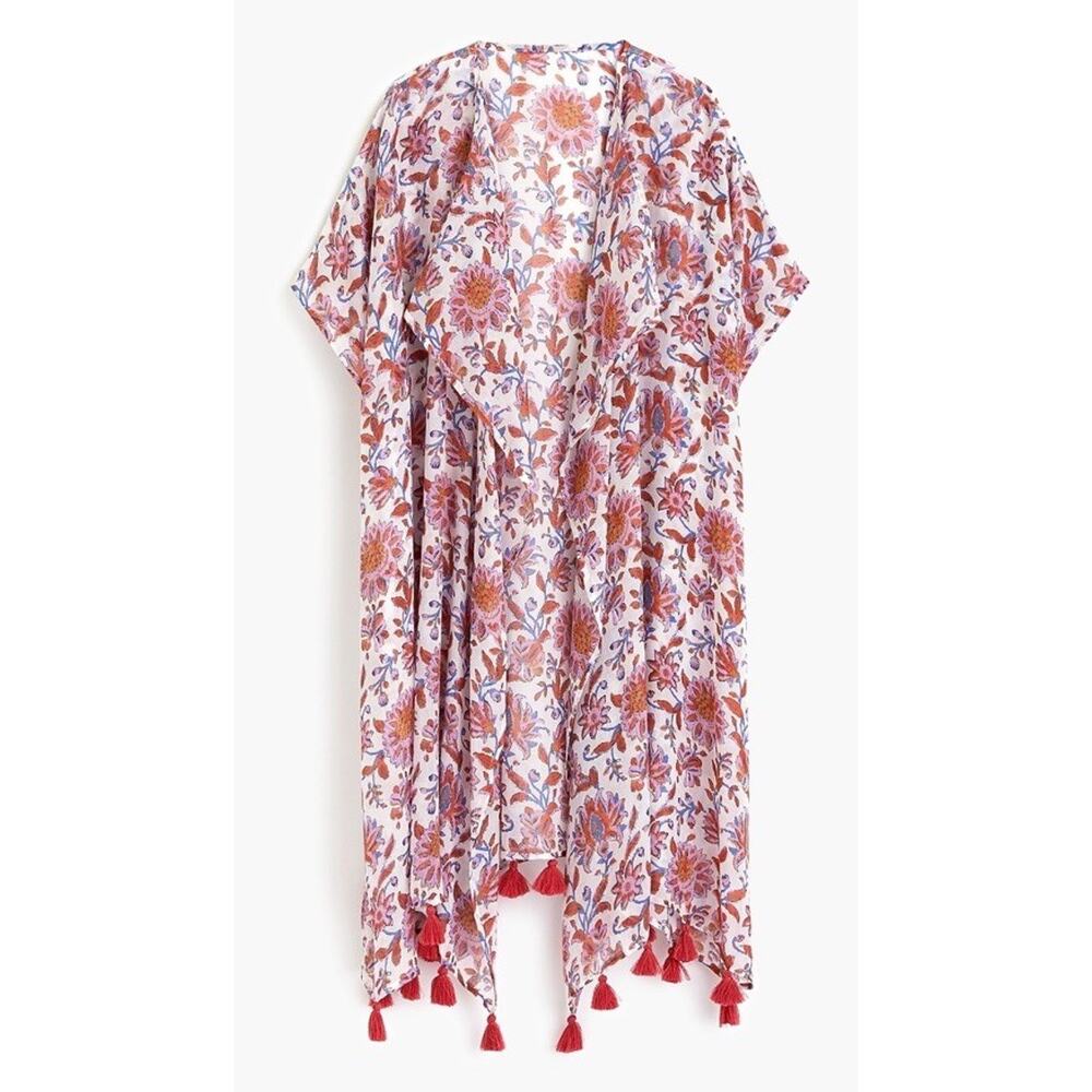 J.Crew Beach Poncho Coverup Beach Kimono